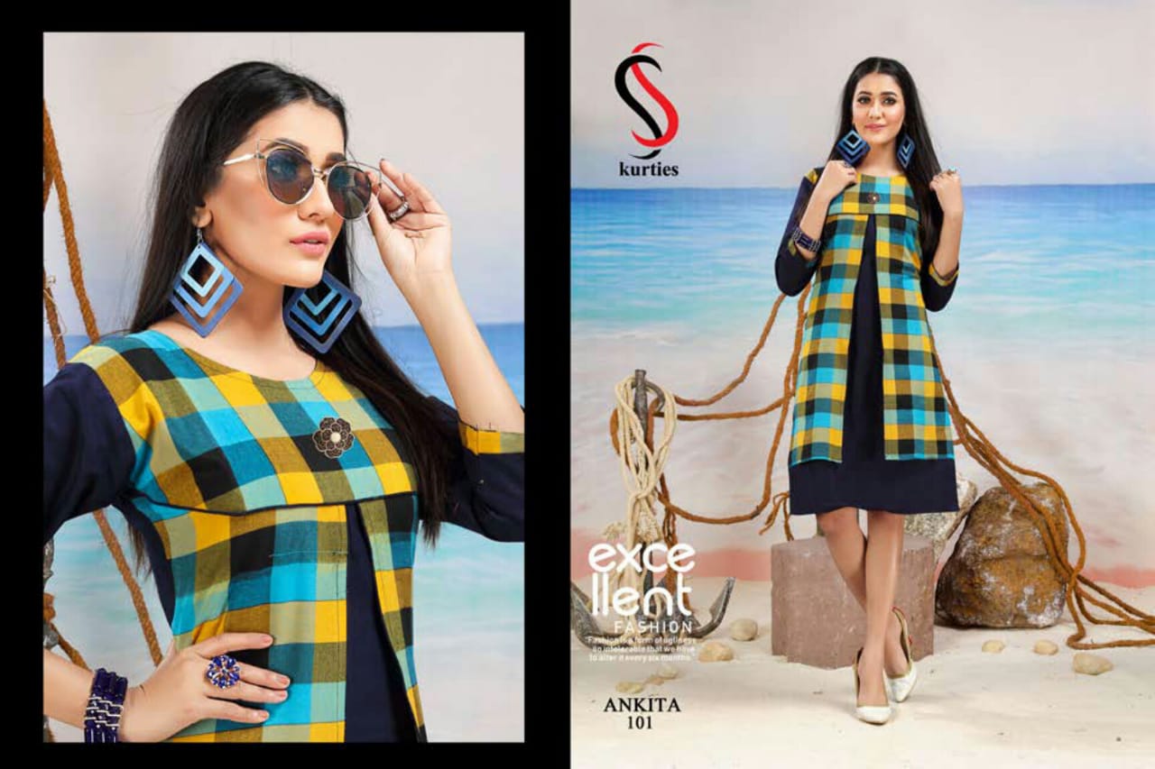 SS Ankita Handloom Cotton Printed Kurti Collection